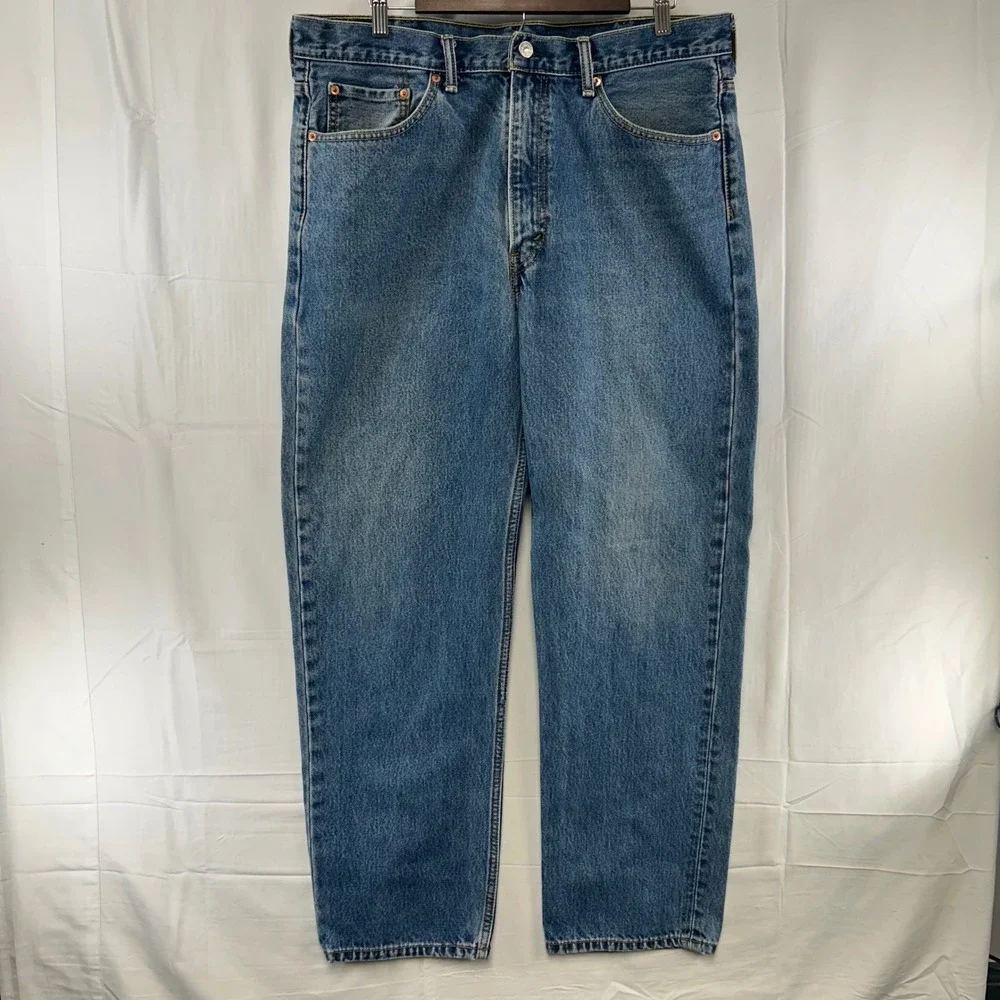 Levi's 550 Relaxed Fit Jeans Mens 38x32 Blue Medium Wash Tapered Leg Denim